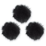 Furry Windscreen - and Plush Microphone Head for Mini Lavalier for Studio Broadcast