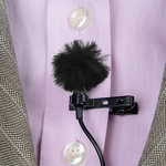 Furry Windscreen - and Plush Microphone Head for Mini Lavalier for Studio Broadcast