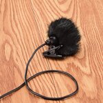 Furry Windscreen - and Plush Microphone Head for Mini Lavalier for Studio Broadcast