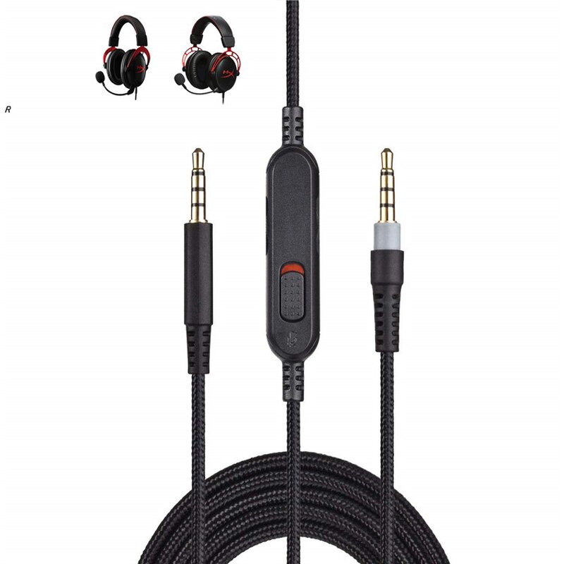 Replacement Audio Cable - Upgrade with Microphone Alpha Earphone 3.5mm