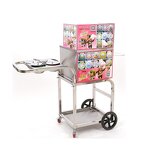 Cotton Candy Machine Manufacturer - Commercial Gas Cart Heavy Duty for Snack