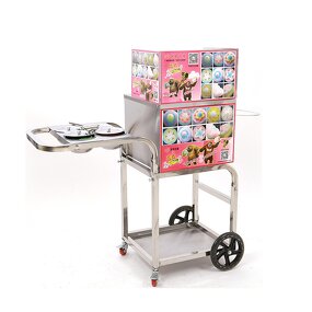 Cotton Candy Machine Manufacturer - Commercial Gas Cart Heavy Duty for Snack