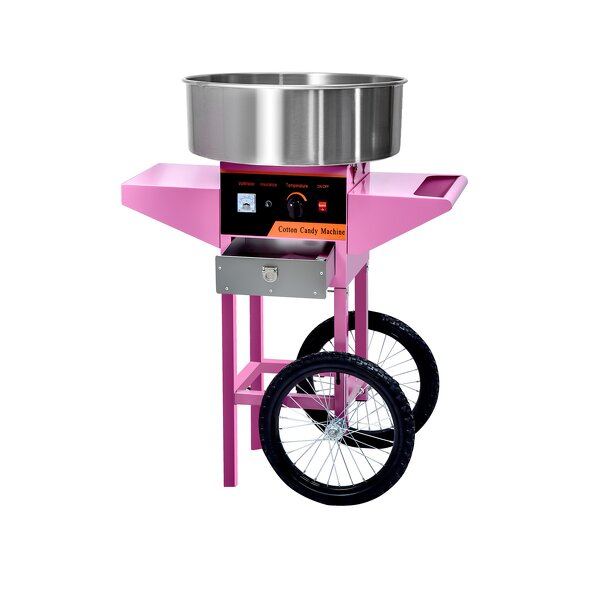 Cotton Candy Machine Manufacturer - Electric Trolley Commercial with Cart