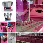 Cotton Candy Machine Manufacturer - Commercial Trolley with Transparent Cover