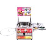 Cotton Candy Machine Manufacturer - Small Business Automatic with Poster and Bowl
