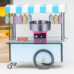 Cotton Candy Machine Manufacturer - Commercial High Capacity Trolley with Cart