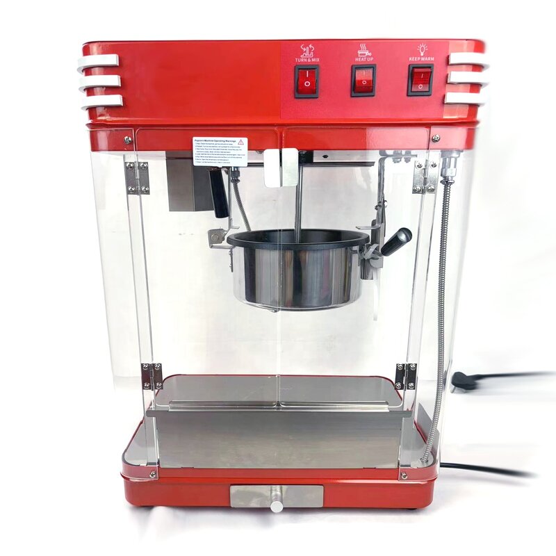 Popcorn Machine Manufacturer - Commercial 8 Oz Kettle Movie Theater with Nonstick Kettle