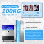 Ice Cube Maker Manufacturer - Commercial Wholesale 60 KG/Day Stainless Steel