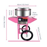 Cotton Candy Machine Manufacturer - Electric Trolley Commercial with Cart