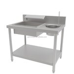 Breading Table Manufacturer - Commercial Kitchen 80cm/1m Stainless Steel Chicken Wrapping
