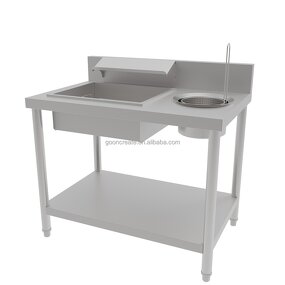 Breading Table Manufacturer - Commercial Kitchen 80cm/1m Stainless Steel Chicken Wrapping
