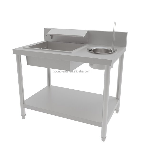 Breading Table Manufacturer - Commercial Kitchen 80cm/1m Stainless Steel Chicken Wrapping