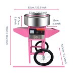 Cotton Candy Machine Manufacturer - Commercial High Capacity Trolley with Cart