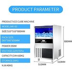 Ice Cube Maker Manufacturer - Commercial Stainless Steel Automatic 40KG