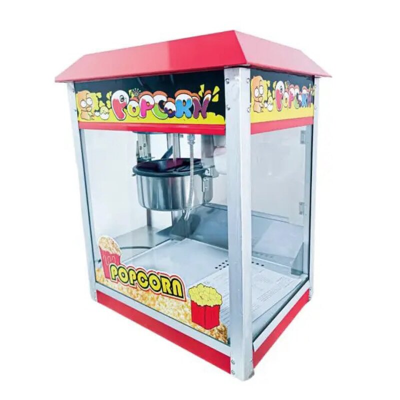 Popcorn Machine Manufacturer - 1400W Hot Air Commercial with Deck Thermal Insulation