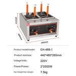 Deep Fryer Manufacturer - Economical 2 tank 2 Basket Gas Small Commercial