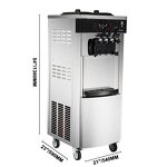 Soft Ice Cream Machine Manufacturer - Commercial 3 Flavors Table Top Yogurt Ice Cream