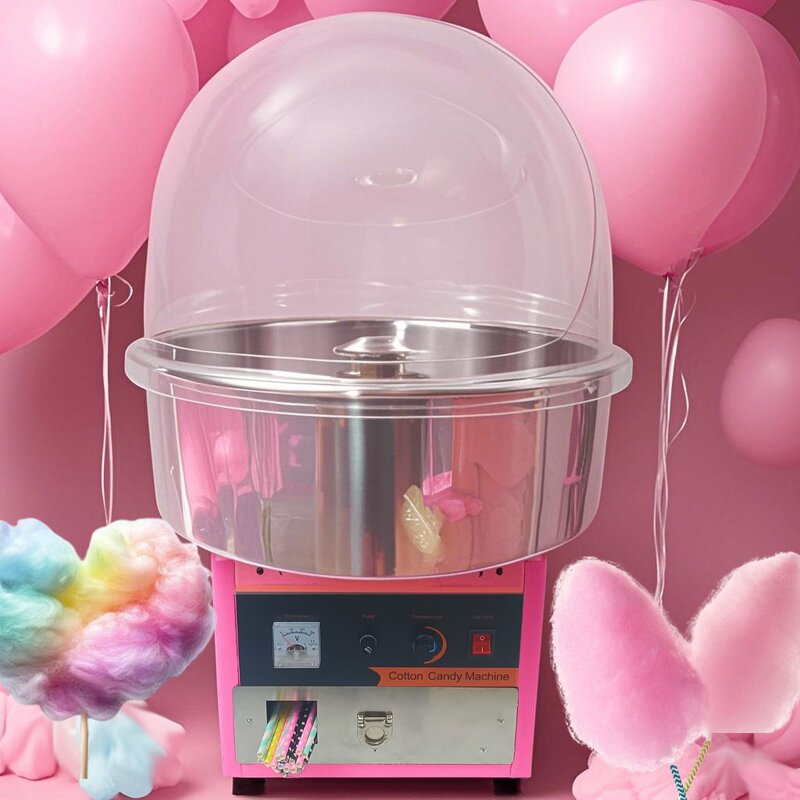 Cotton Candy Machine Manufacturer - Commercial with Dust Proof Cover Automatic Electric