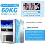 Ice Cube Maker Manufacturer - Commercial Stainless Steel Automatic 40KG