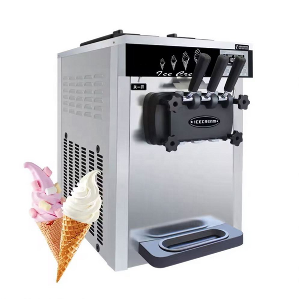 Soft Ice Cream Machine Manufacturer - Automatic 3 Flavors Soft Serve Gelato