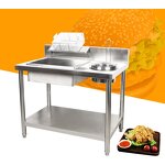 Breading Table Manufacturer - Commercial Kitchen 80cm/1m Stainless Steel Chicken Wrapping