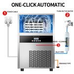 Ice Maker Machine Manufacturer - Commercial Cube 80kg/24H with LED Screen