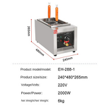 Deep Fryer Manufacturer - Economical 2 tank 2 Basket Gas Small Commercial