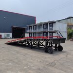Mobile Container Loading Dock - for Trucks Quay Warehouse Forklift Leveler Bridge
