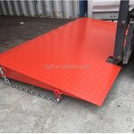 Ground Level Container Ramp - 6 Ton Capacity Steel Dock Board Heavy Duty