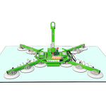 Vacuum Suction Cup Lifter Manufacturer - 800kg 1000kg 1500kg X-Type for Glass