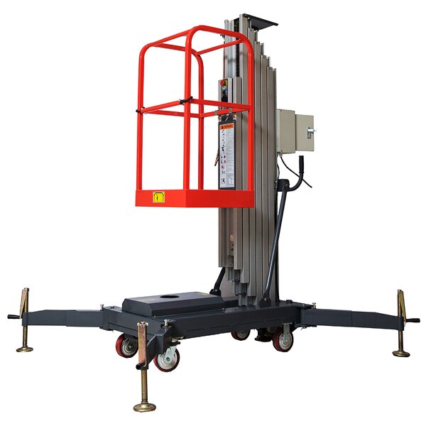 Single Mast Lift Manufacturer - UNW Mini Electric Lifting Table 6M 7.5M