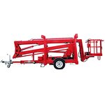 Towable Boom Lifter Manufacturer - AC Electric 200kg 10m Telescopic Arm 360 Degree Rotation