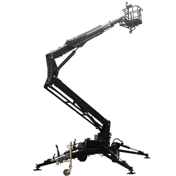 Spider Lift Platform Manufacturer - 24m Hot Sell Towable Vehicle Mounted with 360 Rotation