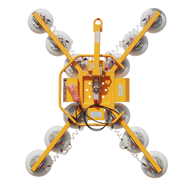 Vacuum Suction Cup Lifter Manufacturer - Dual Circuit Electric Compact Manual Rotation for Construction Site