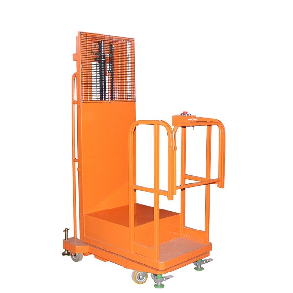 Order Picker Manufacturer - High Quality 4m-6.5m Working Height 200KG Mini Semi-Electric Trilateral
