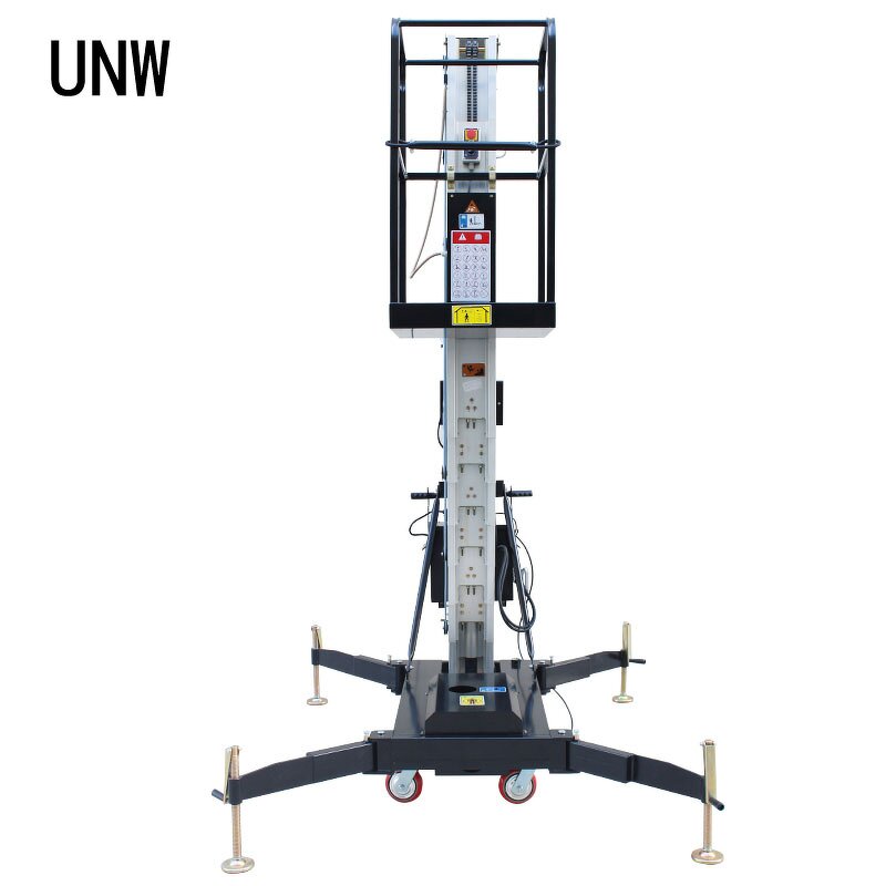 Portable Construction Lift Manufacturer - CE Certified UNW Diesel 6M 7.5M Wheel Lift Hoist