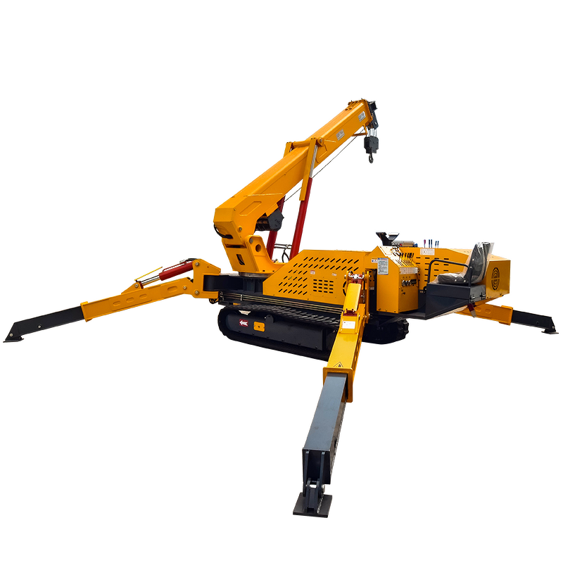 Spider Crane Manufacturer - Hot Sale Construction Hydraulic Crawler 10ton 22m Dual Power with Long Arm