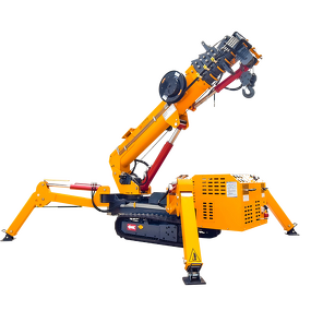 Spyder Crane Manufacturer - 1.2/3.5/8 Ton 360 Rotational Mobile Crawler Hydraulic Boom Fly Jib Remote Control