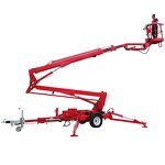 Towable Boom Lifter Manufacturer - AC Electric 200kg 10m Telescopic Arm 360 Degree Rotation