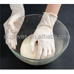 Latex Gloves Manufacturer - 2023 Free Sample Stock Manufacturer Powder Free White 100/Box Anti-Cut for Food Kitchen Home