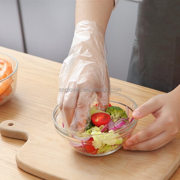 PE Gloves Manufacturer - HDPE Clear Plastic Polythene Kitchen Waterproof Household Food Anti Cut Resistance Nitrile