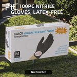 Nitrile Gloves Manufacturer - 100-Piece Disposable Powder Latex Free for Home Cleaning & Beauty Salon in Box