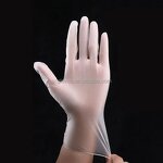 PVC Protective Gloves Manufacturer - Professional Disposable Medium Thickness Eco-Friendly Synthetic Household Oil-Proof Food Safe White Blue