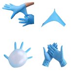 Nitrile Gloves Manufacturer - 2024 Latest Disposable Medium Blue Powder-Free Food Grade for Catering