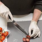 Latex Gloves Manufacturer - Medium Disposable 100-Glove Box for Home Use Kitchen Food Powder Personal Safety Protection