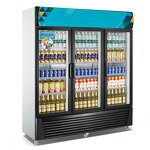 Vertical Display Freezer - Commercial Supermarket Glass Door Vertical Cabinet
