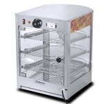Food Warmer Showcase - Hot Food Bread Chicken Pizza Display Cabinet