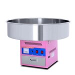 Cotton Candy Maker - Electric Floor Type Pink Flossing Machine with Cart Sugar