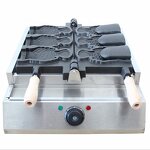 Ice Cream Taiyaki Machine - High Efficiency Big Fish Shaped Cake Mould Open Mouth