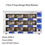 Food Warmer Cabinet - Commercial Electric 2-Tier 4 Plates for KFC